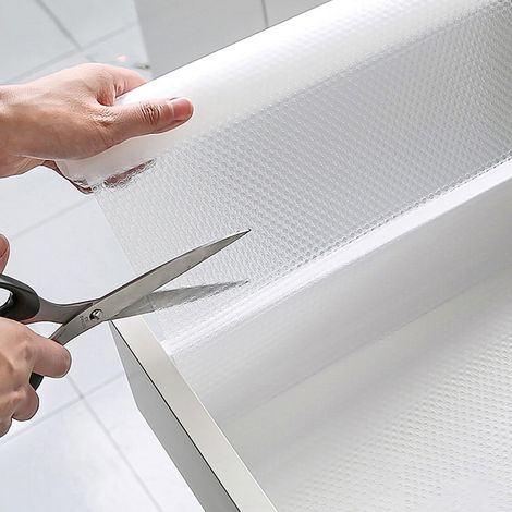 Wolketon 3x Schubladenmatte,Antirutschmatte,Schrankmatte,Zuschneidbar,EVA,Einlegeböden,Regale Schränke,wasserdicht, transparent (1/5)
