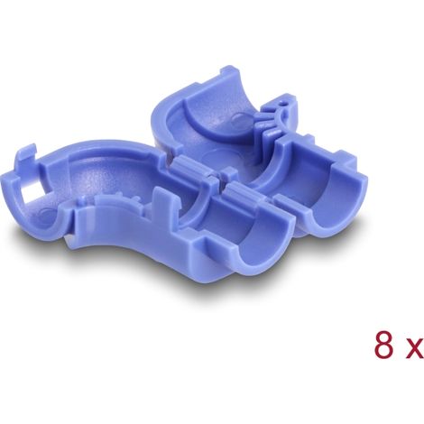 Delock Pinzas para cables para doblar, 8 piezas azul