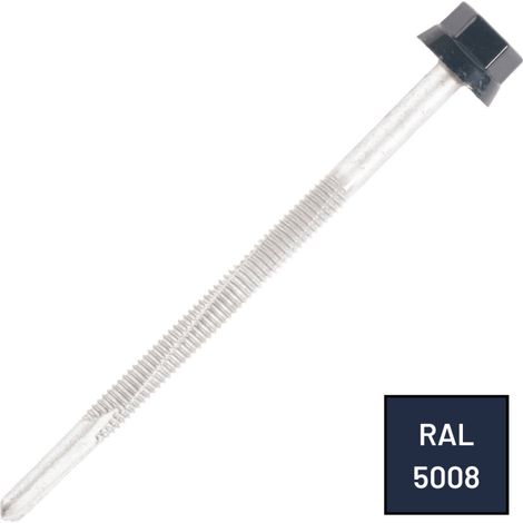 Vis Autoperceuse Zamatop IPN Tête Hexagonale 12 Ø 6X85 Laqué RAL 5008 (1/2)