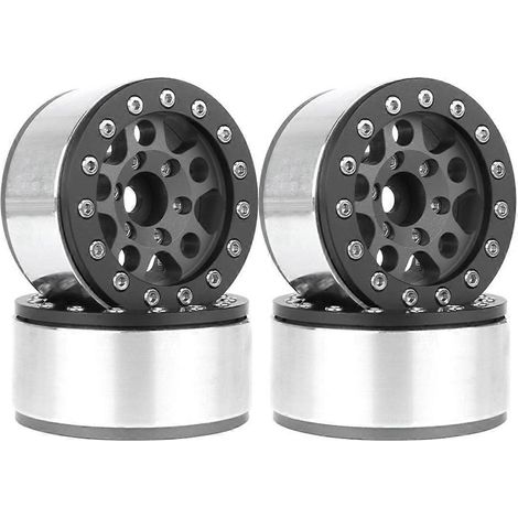 Titanfarbenes, schwarzes Metallrad mit 1,55 Zoll Durchmesser für 1/10 RC-Modelle