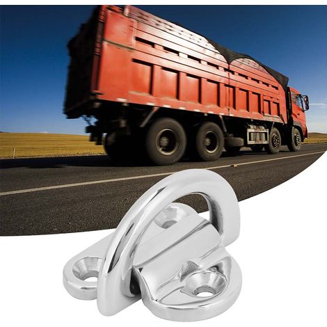 8 mm Edelstahl Klappbare Boots- und Marine-Pad-Öse zur Aufbewahrung von D-Ringen und zur Befestigung von Yachtmotoren (1/5)