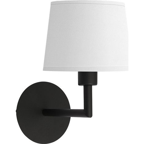 Lampada da parete Paraiso 1xe14 bianco/nero 27x15x25cm