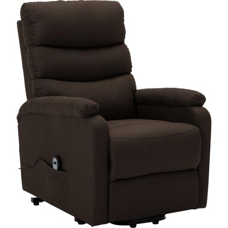 Maison Exclusive - Fauteuil Marron foncé Tissu (1/5)