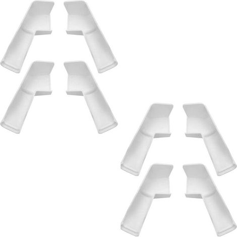 Adatto come accessorio di protezione per canali di scolo di camper, barre portatutto e canali di scolo per rimorchi con prolunghe 4 a sinistra e 4 a destra.