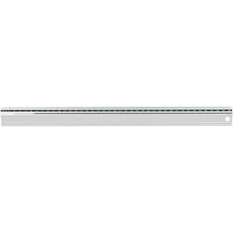Outil de découpe - Creotime - Règle à découper en métal - 40 cm - Acier - Gris