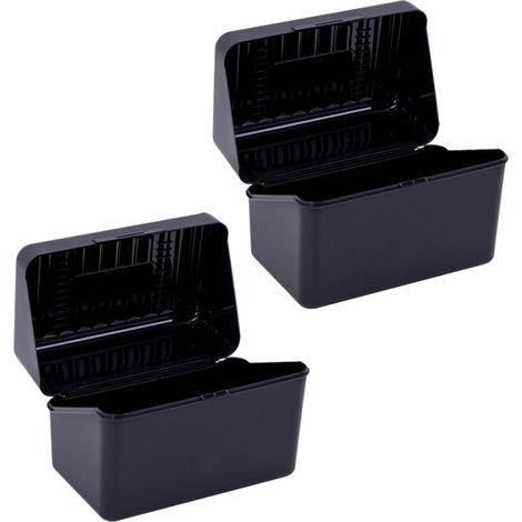 Mini porte-cartes de visite en plastique, pince pour cartes de visite, étui de poche, fournitures de bureau en PP, lot de 2