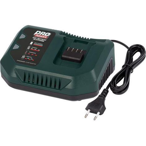 Cargador batería powerplus powpb90700 20V cable flexible indicadores (1/2)