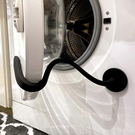 Barrière de porte de lave-linge, support magnétique flexible pour porte de lave-linge et sèche-linge, maintient la porte ouverte. (1/5)
