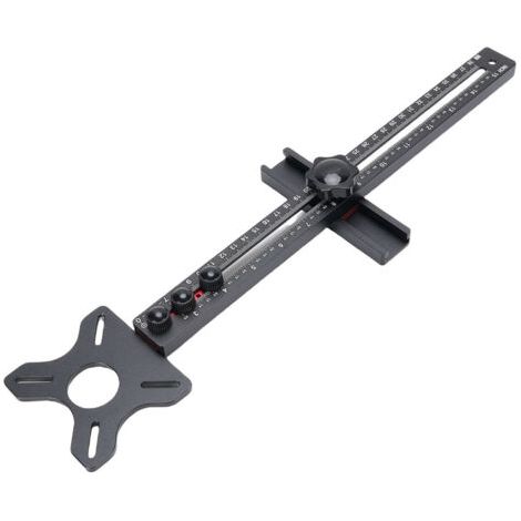 BUNTHAUS Guide de Coupe Circulaire pour Fraiseuse - Support de Fraisage en Aluminium Multifonction Jig Bois Bricolage (1/5)