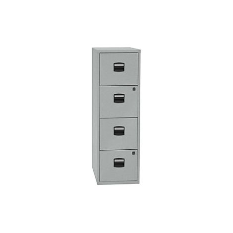 Armario para archivadores colgantes PFA  4 cajones  plateado