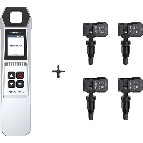 Herramienta de detección TPMS, conectividad Bluetooth, diagnóstico avanzado, con 4 sensores. (1/2)
