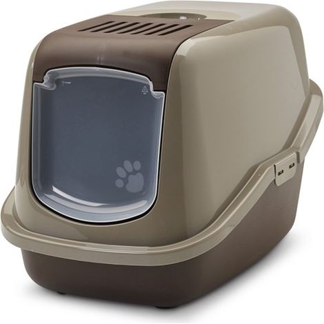 SAVIC Nestor Grey-Brown - Covered Cat Litter Box - 56x39x38.5 cm - 1 pc (1/5)