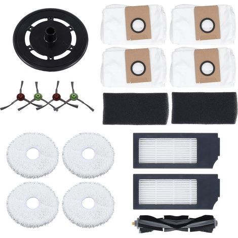 Ensemble d'accessoires pour balayeuse, brosse principale, brosse latérale, filtre, chiffon, sac à poussière, module de lavage, X1 Omni Turbo (1/5)