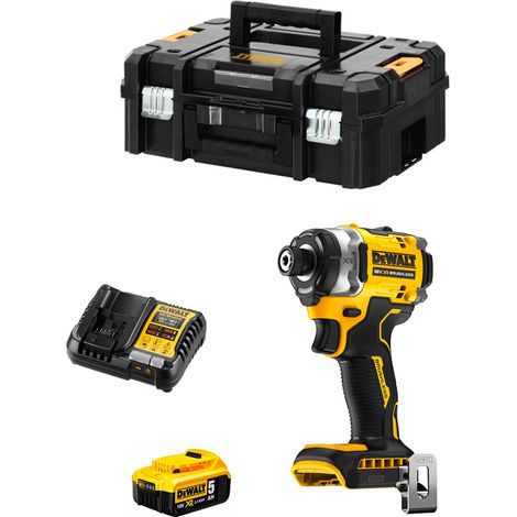 Atornillador de Impacto DeWALT DCF860P1 (1 x 5,0 Ah + DCB1104 + TSTAK II)