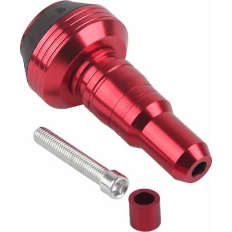 Protection de cadre anti-chute rouge 10 mm, accessoire universel pour moto (1/5)