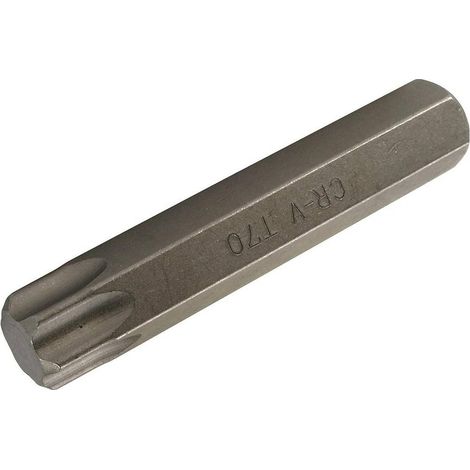 Embout T70 Torx 14 mm - L. 80 mm - Précision et Durabilité, Acier - D-Work