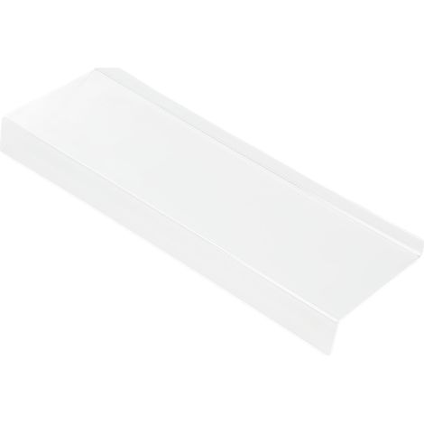 Support de clavier incliné en acrylique transparent, avec rebord avant bas et finition polie. (1/5)
