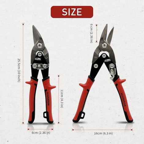 Metal Shears 25 cm Offset Left Right (1/4)