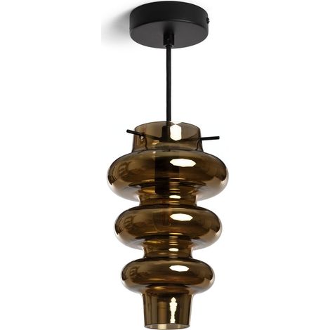 Pendelleuchte Glas Telder Gold
