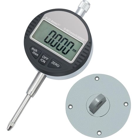 Micrómetro digital LED DTL de 0,001 mm/0,00005'', indicador digital de precisión de 0 a 12,7 mm/1'', indicador de cuadrante electrónico/indicador de sonda digital (1/5)