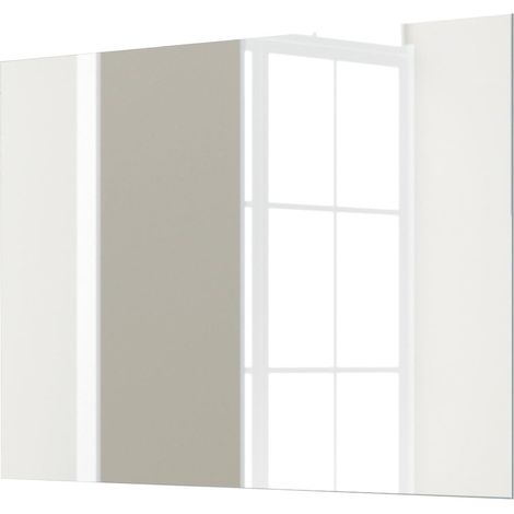 Miroir de salle de bain, miroir d'entrée de 77 cm x 55 cm, miroir mural horizontal ou vertical (1/2)