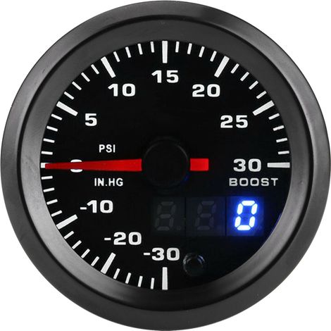 Manomètre numérique à aiguille avec affichage LED universel 7 couleurs, 2 pouces (52 mm), indicateur de pression PSI « Turbo Boost » (1/5)