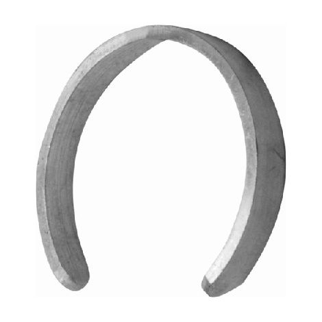 Demi cercle alu Ø100 - Plat 14x5 mm - DECO FER FORGE