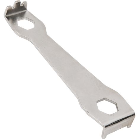 Outil multifonction en acier inoxydable pour la réparation des écrous de plateau de vélo - Clé de démontage des manivelles (1/5)