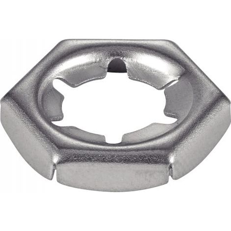 Schraubmutter -PAL- selbstsichernd sechskantig - Edelstahl A2 M14 - Packung mit 50