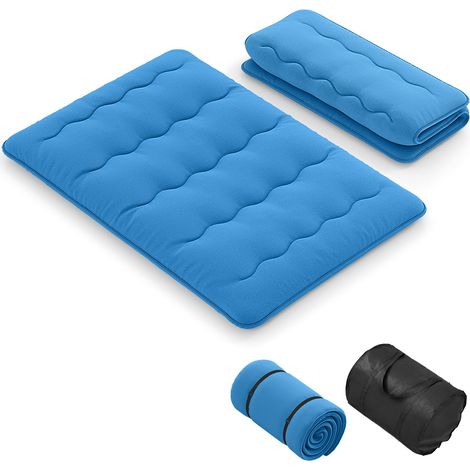 COSTWAY Double Size Japanese Floor Mattress Futon Mattress 190x135x10cm-Navy