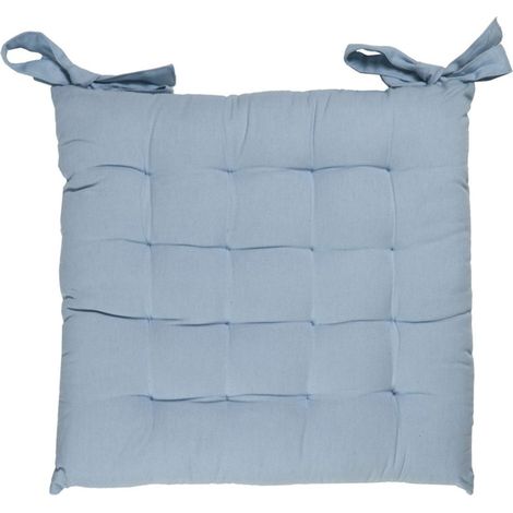 TOILE DE TOSCANE - Galette 100% coton bleu 38x38 (1/2)
