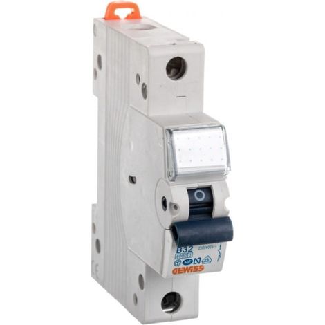 Interruttore automatico 1P B 32A 6kA MT60 B32 1P GW92210 /confezione da 6/