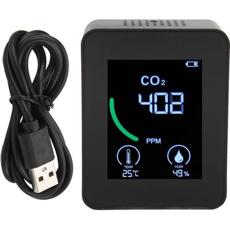 ZN‐2CO1TB 3-in-1-Luftqualitätsmonitor mit Bluetooth-Datenspeicherung, intelligenter, hochpräziser, tragbarer CO2-Messer