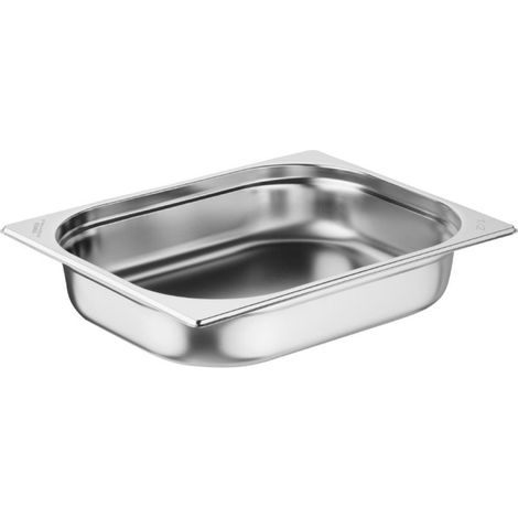 Bacs GN 1/2 en inox 65 ,mm (lot de 3) - NISBETS ESSENTIALS (1/5)