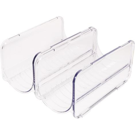 Organisateur de Rangement Multifonction pour Bouteille d'eau en Plastique Empilable 2pcs Léger et Anti-roulement pour Réfrigérateur et (1/5)