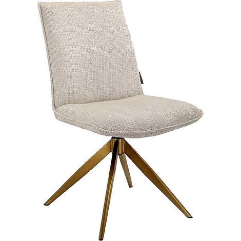 Chaise Pivotante Dakota Élégance Beige - Beige chaleureux nuance sable (1/4)