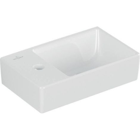 V&B Handwaschbecken AVENTO 360x220mm Becken re HL li o ÜL we