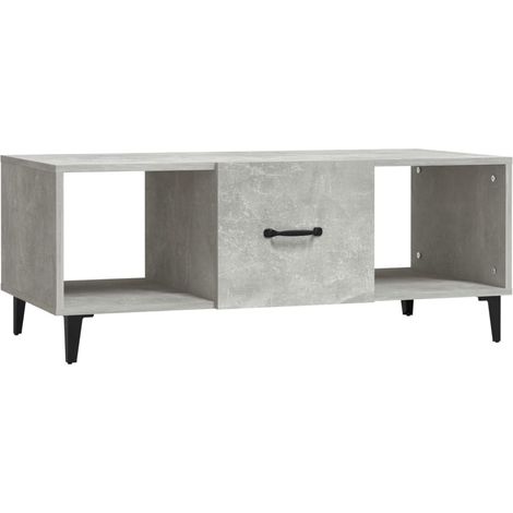 Maison Exclusive - Tavolino Salotto Grigio Cemento 102x50x40 cm Legno Multistrato