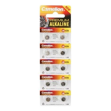 Lot de 10 piles boutons alcalines LR626 1.5V – Capacité 15 mAh – Dimensions Ø 6,8 x 2,6 mm – Compatible appareils électroniques – Microbatt - RI518 (1/5)