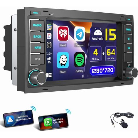 Pour VW T5 Transporter Multivan Touareg Autoradio Carplay GPS WIFI 2+32G