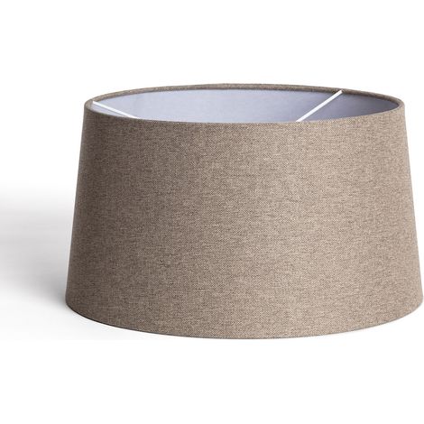 Abat-jour Lampe Lin Trude Gris