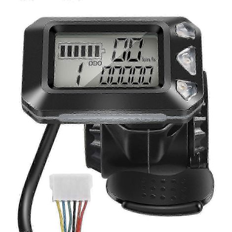 Écran d'affichage réglable 24 V/36 V pour scooter des mers électrique, interrupteur d'accélérateur, pièces de 5,5 pouces, 6 broches (1/5)