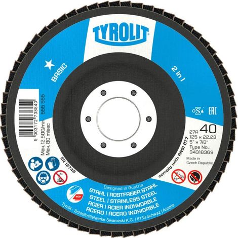 DISCO LAMINAS 27CLA 125x22,23 ZA120Q-B 34318392