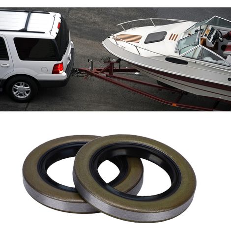 Joints de graisse pour roue de moyeu d'essieu de remorque, 12192TB ID 1,249 pouces X OD 1,983 pouces W 0,250 pouces, huile à double lèvre pour essieux de 2000 à 2200lb (1/5)