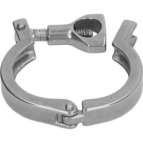 Dreifachflansch aus Edelstahl 304, 1-Stift-Anschluss mit Flügelmutter für flexible Schläuche, 38 mm Durchmesser (1/5)