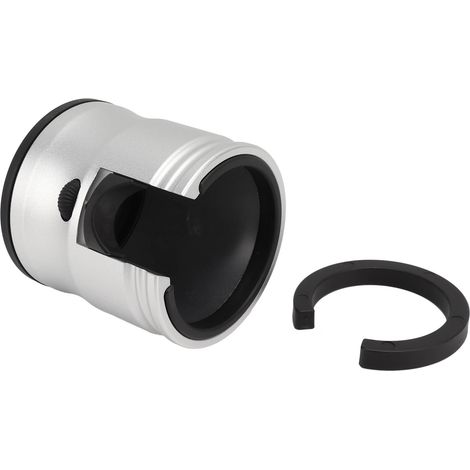 Support de tasseur à café rond antidérapant et réglable universel en alliage d'aluminium, pour filtre à café, idéal pour la maison et le café (argenté).