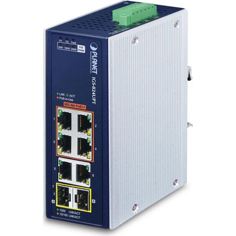 Planet IP30 Industriale a 4 porte, IGS-824UPT