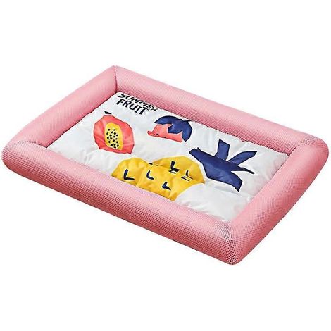 Kühlendes Hunde- und Katzenkissen mit rosa Ananas-Motiv, weich und ideal für kleine und mittelgroße Welpen und Katzen.