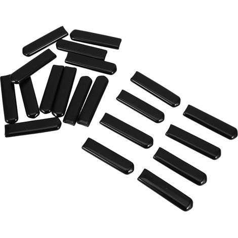 Protège-poignée de Robinet en Pvc Noir Plat, 20 Pièces (1/5)