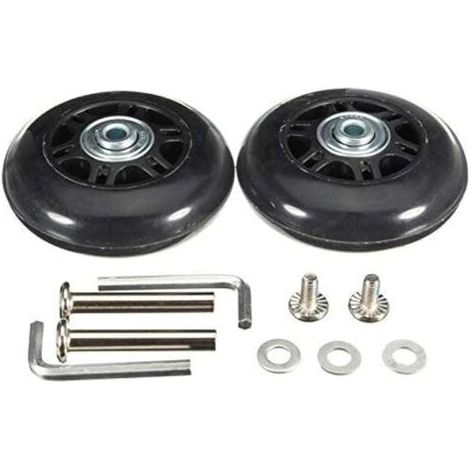 Vtizikl 50 x 18 mm 1 Paire de roulettes de Rechange pour Valise